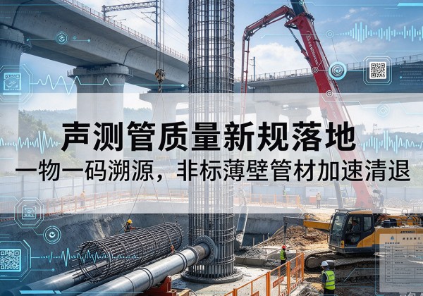 龙凤声测管质量新规落地，一物一码溯源，非标薄壁管材加速清退